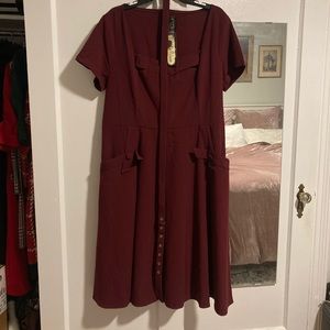 Darling maroonVoodoo Vixen dress